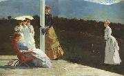Winslow Homer The Croquet Match (mk44) painting